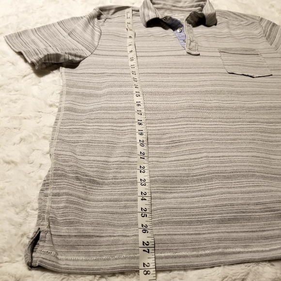 Tommy Bahama Gray Polo Shirt Size Medium - Picture 6 of 7